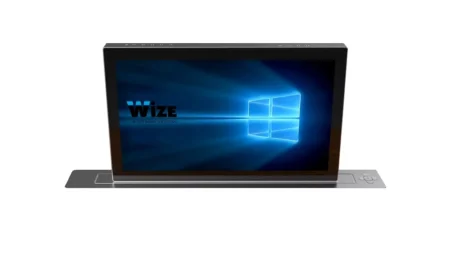 Моторизированный выдвижной двусторонний монитор Bond Twin Wize Pro WR-22B2 Touch silver