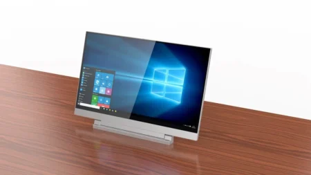 Настольный врезной монитор Helios Dusk Wize Pro WR-22HD Touch silver