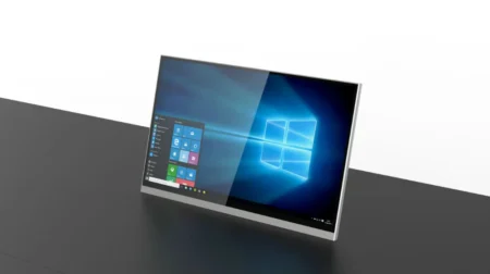 Сверхтонкий моторизованный выдвижной монитор Genius Slim Wize Pro WR-15GS silver