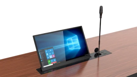 Моторизированный выдвижной монитор Wize Pro WR-15FC black