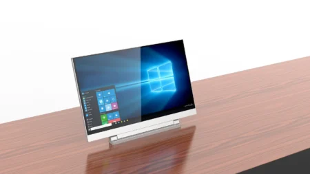 Настольный врезной монитор Helios Dusk Wize Pro WR-17HD Touch silver
